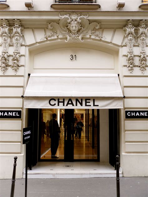 coco chanel boutique in paris.